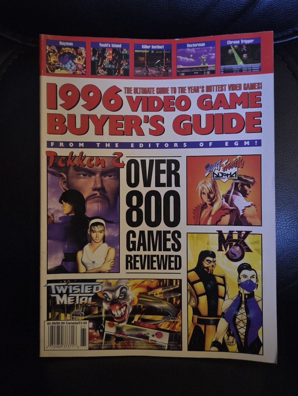 Vintage 1996 Video Game Buyer's Guide Magazine Feat Tekken,MK3,Twisted Metal